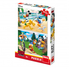 Dino Minnie Dino dětské puzle  WD Mickey sportuje 2x77D