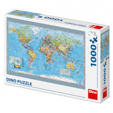 Dino puzle Politická mapa světa 1000D