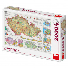 Dino Ostatní Dino puzle Mapy české republiky 2000D