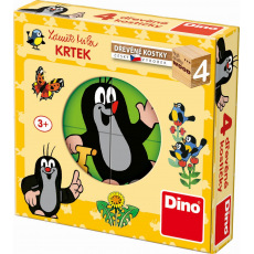 Dino KRTEČEK 4 Dřevěné kostky