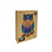 Puzzler dřevěné barevné puzzle - Okouzlující sova