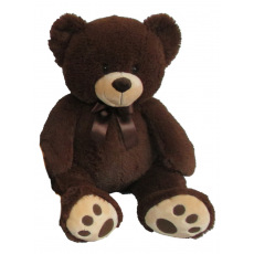 Mac Toys Plyšový medvídek 60 cm, tmavě hnědý