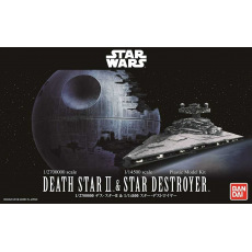 Revell Plastic ModelKit BANDAI SW 01207 - Death Star II + Imperial Star Destroyer