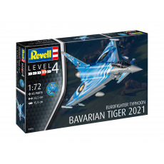 Revell Plastic ModelKit letadlo 03818 - Eurofighter Typhoon "Bavarian Tiger 2021" (1:72)