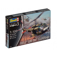 Revell Plastic ModelKit vrtulník 04983 - Bell UH-1H Gunship (1:100)