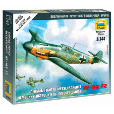 Zvezda Wargames (WWII) letadlo 6116 - Messerschmitt Bf 109F-2 (1:144)