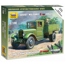 Zvezda Wargames (WWII) military 6124 - Soviet Truck ZIS-5 (1:100)