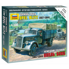Zvezda Wargames (WWII) military 6126 - German 3t Truck (1:100)
