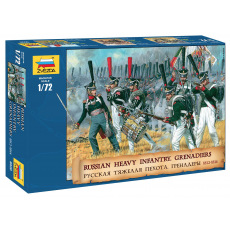 Zvezda Wargames (AoB) figurky 8020 - Russian Heavy Infantry Grenadiers 1812-1815 (1:72)
