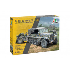 Italeri Model Kit military 6595 - Sd. Kfz. 10 Demag with Le. IG18 and Crew (1:35)