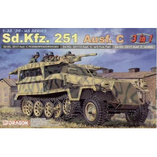 Dragon Model Kit military 6224 - Sd.Kfz.251 Ausf.C (3 IN 1) (1:35)