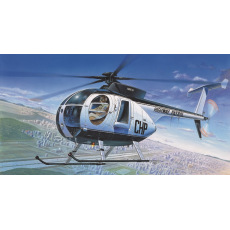 Academy Model Kit vrtulník 12249 - HUGHES 500D POLICE HELICOPTER (1:48)