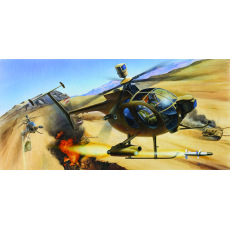 Academy Model Kit vrtulník 12250 - HUGHES 500D TOW HELICOPTER (1:48)