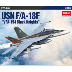 Academy Model Kit letadlo 12577 - USN F/A-18F &quot;VFA-154 Black Knight&quot; (1:72)