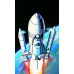 Academy Model Kit vesmír 12707 - 1/288 SPACE SHUTTLE W/BOOSTER ROCKET MCP (1:288)