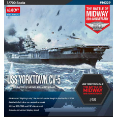 Academy Model Kit loď 14229 - USS Yorktown CV-5 &quot;Battle of Midway&quot; (1:700)
