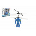 Teddies Robot/Vrtulník 15cm reagující na pohyb ruky s USB nabíjecím kabelem se světlem v krabičce 17x18x6cm