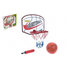 teddies Basketbalový koš + míč s pumpičkou 49,5x41,5x4cm