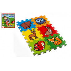 Teddies Pěnové puzzle Moje první lesní zvířátka 15x15x1,2cm 6ks MPZ