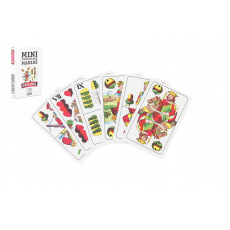 Hrací karty, s.r.o. Mariáš MINI dvouhlavý společenská hra karty 32ks v papírové krabičce 5x7cm