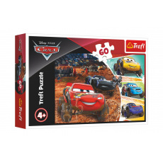 Trefl Puzzle Disney Cars 3/McQueen s přáteli 33x22cm 60 dílků v krabici 21x14x4cm