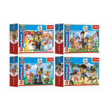 Trefl Minipuzzle 54 dílků Paw Patrol/Tlapková Patrola 4 druhy v krabičce 9x6x3cm