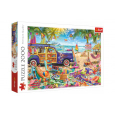 Trefl Puzzle Tropická dovolená 96,1x68,2cm 2000 dílků v krabici 40x27x6cm
