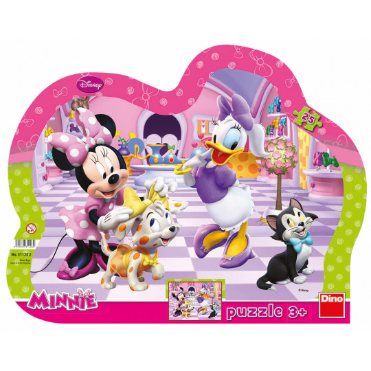Dino dětské puzzle Disney WD Minnie & Mazlíčci 25D
