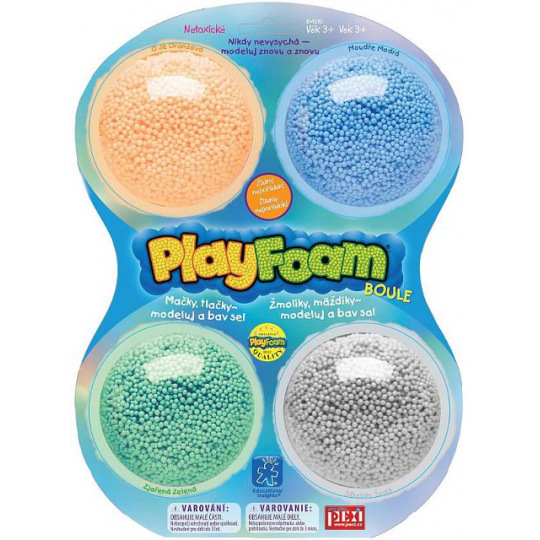 PEXI PlayFoam PEXI Dětská pěnová modelína PlayFoam Boule 4pack - B