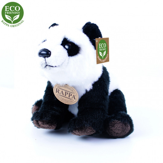 Rappa Plyšová panda sedící nebo stojící 22 cm ECO-FRIENDLY