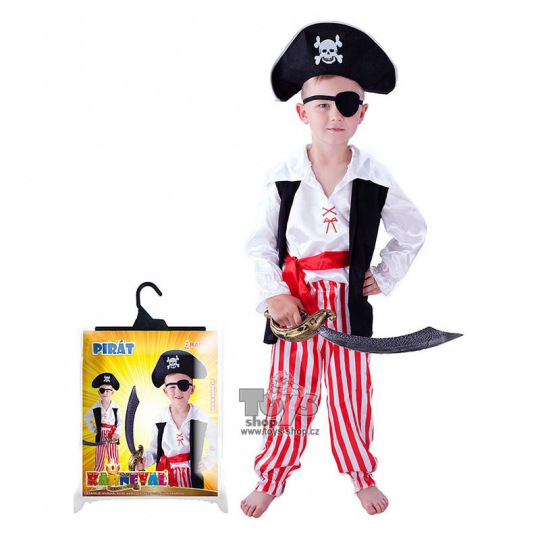 dětský karnevalový kostým pirát velikost S