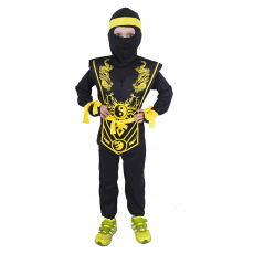 Rappa Dětský kostým žlutý ninja (S)
