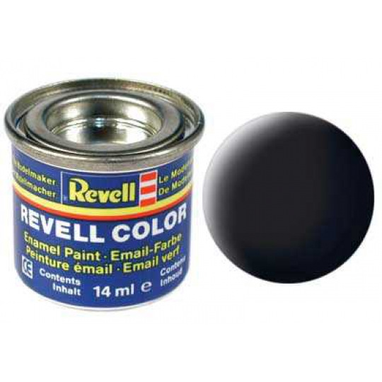 Revell Barva emailová - 32108: matná černá (black mat)