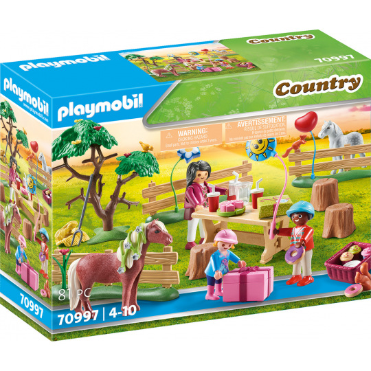 Playmobil Oslava narozenin na farmě s poníky