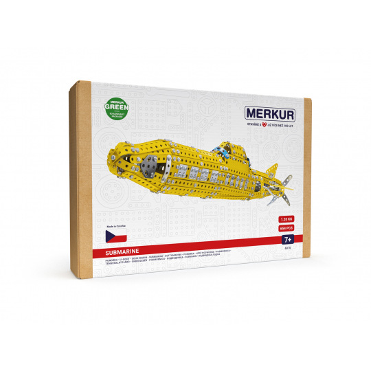 MERKUR - Stavebnice Merkur - Ponorka, 654 dílků