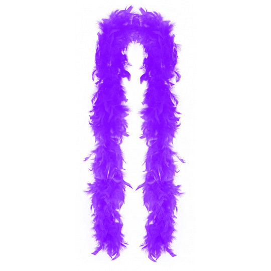 Rappa Boa fialové s peřím 180 cm