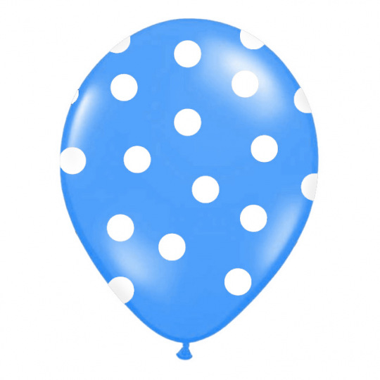 Rappa Nafukovací balónek s potiskem modrý 30 cm
