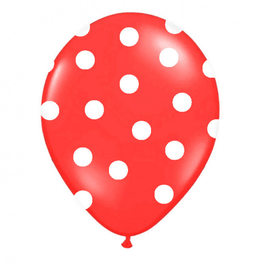 Rappa Nafukovací balónek s potiskem červený 30 cm