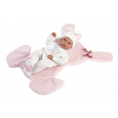 Rappa Llorens 63598 NEW BORN HOLČIČKA realistická panenka miminko s celovinylovým tělem 35 cm
