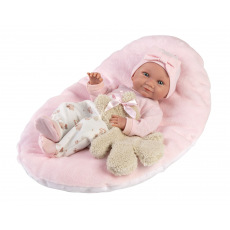 Rappa Llorens 73808 NEW BORN HOLČIČKA realistická panenka miminko s celovinylovým tělem 40 cm