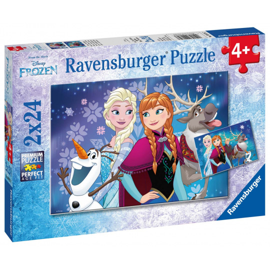 Ravensburger Frozen Ravensburger dětské puzzle Disney Frozen Ledové království 2x24 dílků