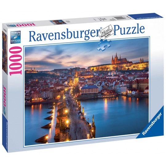 Ravensburger puzzle Praha v noci 1000 dílků