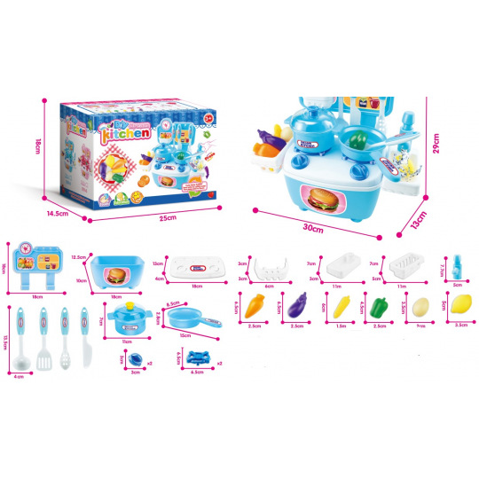 Mac Toys Mini kuchyňka modrá