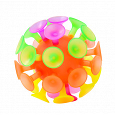 Mac Toys Přísavkový míč 10cm se světlem