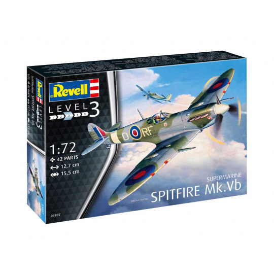 Revell Plastic ModelKit letadlo 03897 - Supermarine Spitfire Mk. Vb (1:72)