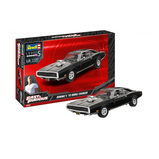 Revell Plastic ModelKit auto 07693 - Fast & Furious - Dominics 1970 Dodge Charger (1:25)