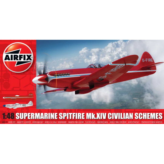 Airfix Classic Kit letadlo A05139 - Supermarine Spitfire MkXIV Civilian Schemes (1:48)