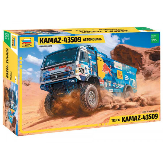Zvezda Model Kit trucku 3657 - Kamaz rallye truck (1:35)