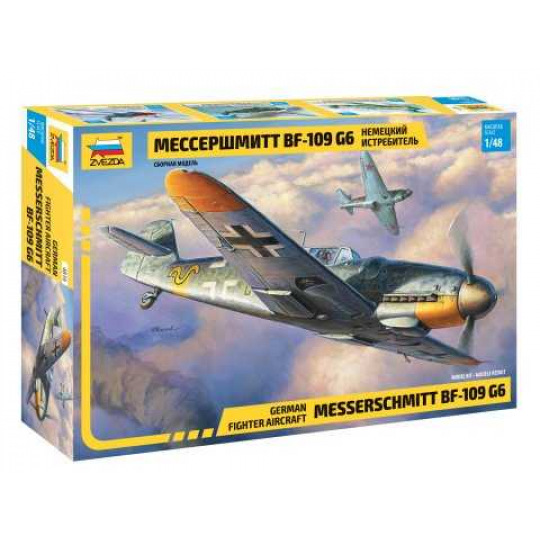 Zvezda Model Kit letadlo 4816 - Messerschmitt Bf-109 G6 (1:48)