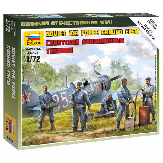 Zvezda Wargames (WWII) figurky 6187 - Soviet airforce ground crew (1:72)
